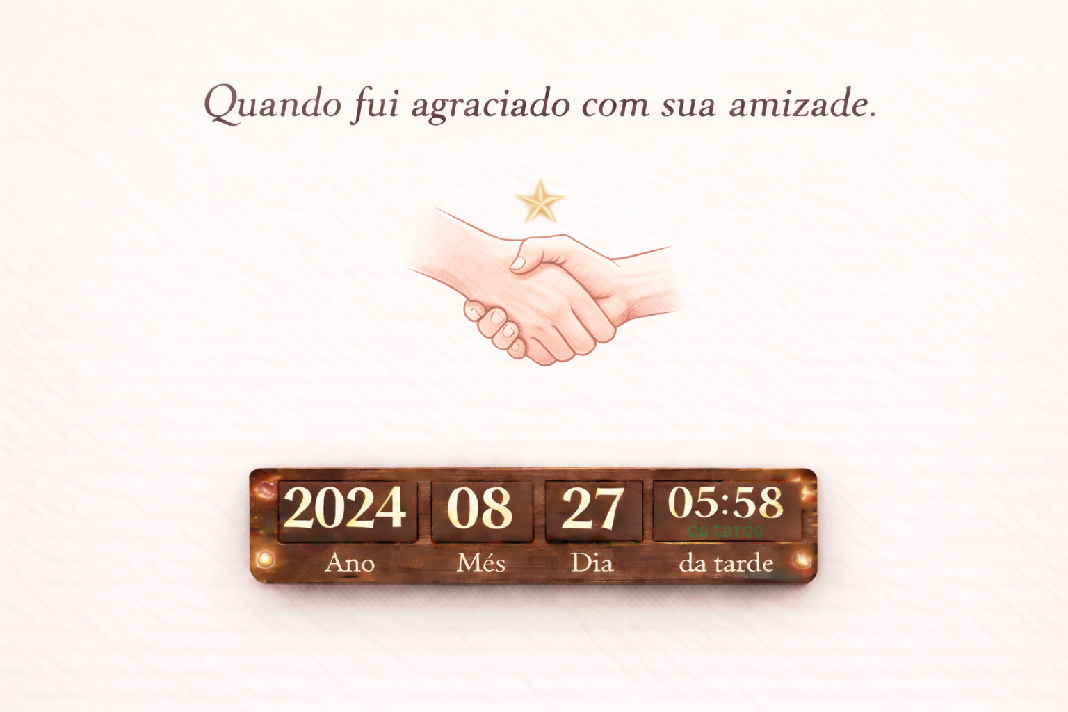 Imagem Inicial de Selebração de nossa Amizade
